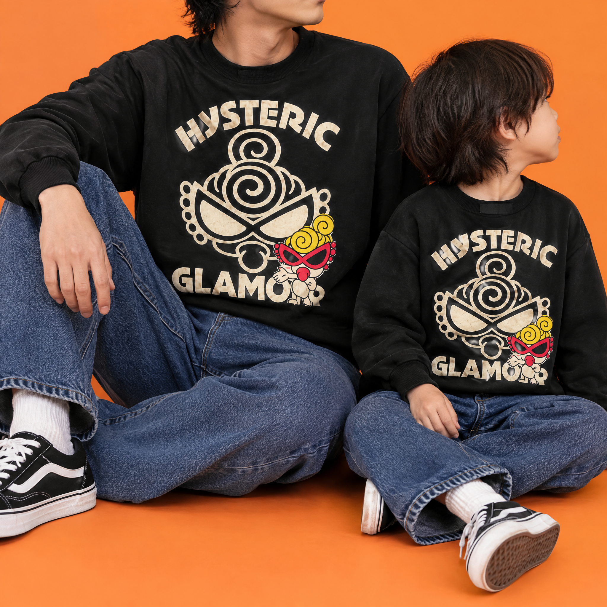 Hysteriamini  大人と子供 スウェット （90cm-140cm/XL,XXL）0919-3-2