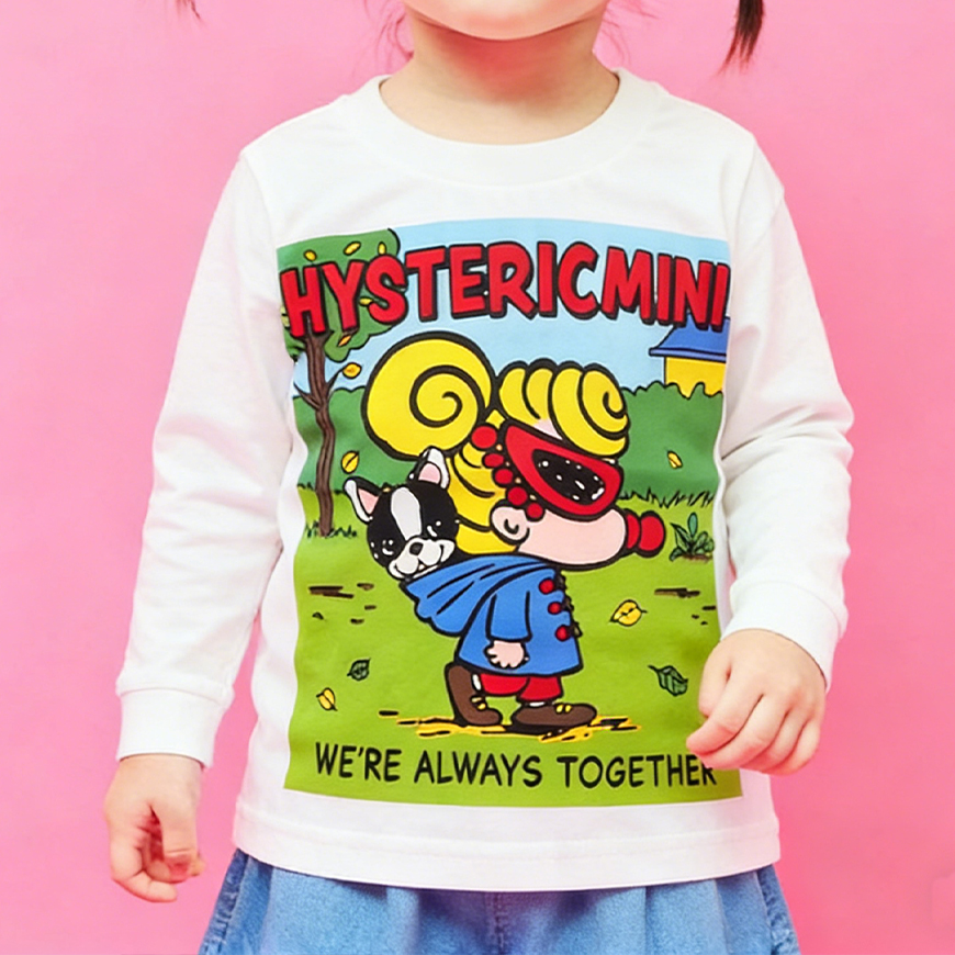 Hysteriamini 長袖Tシャツ (90cm-140cm) 0303-2-1
