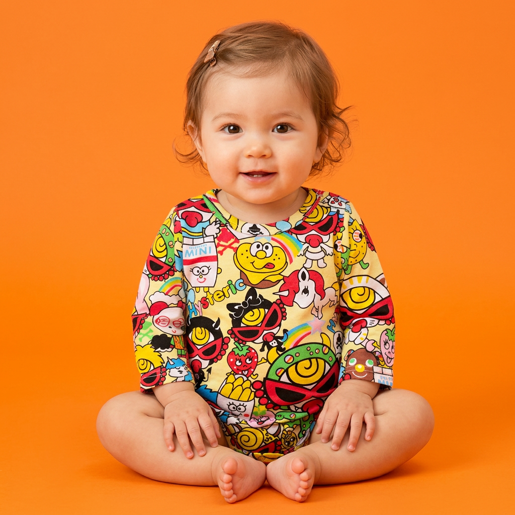 Hysteriamini 長袖ロンパース(70cm-100cm) 0305-3-6