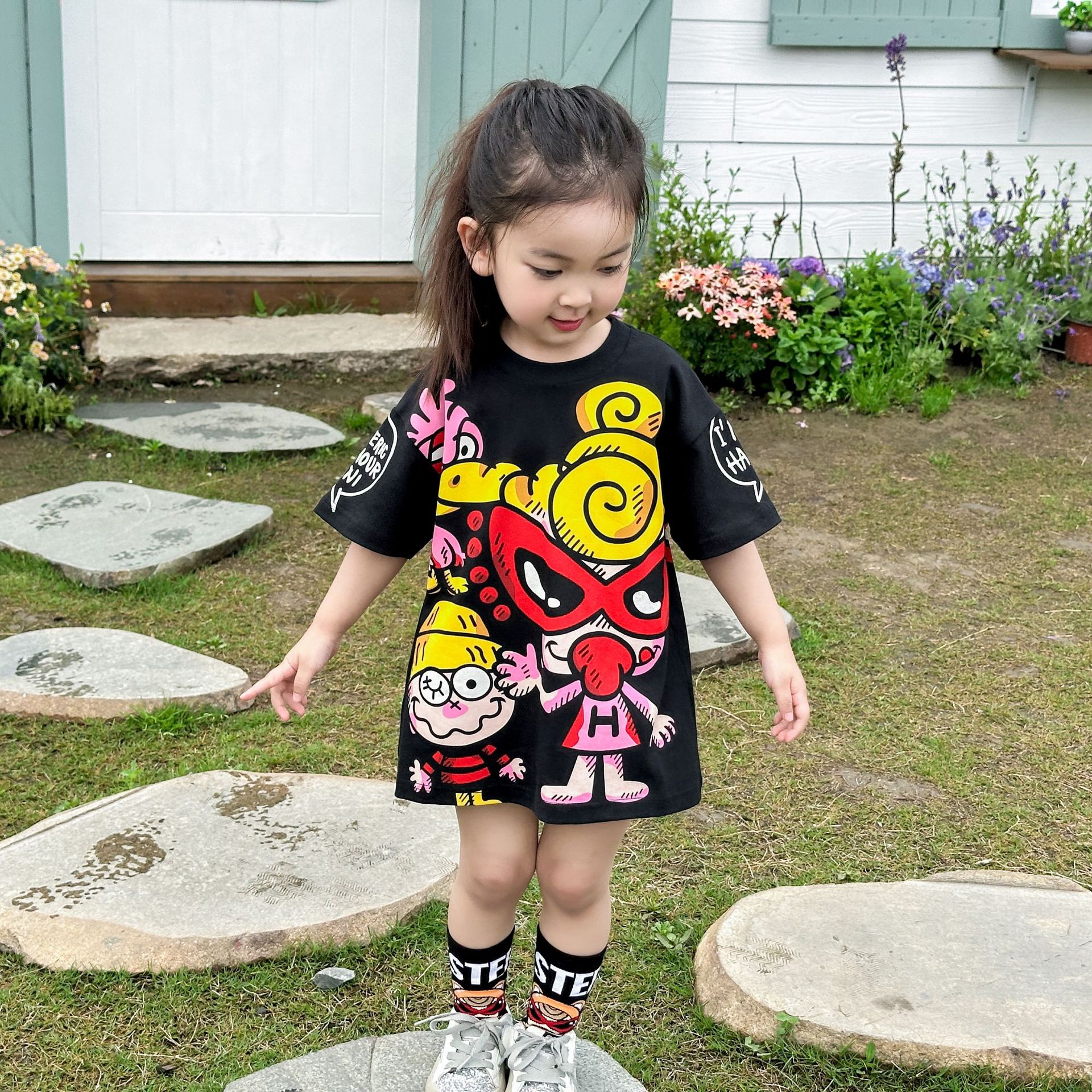 Hysteriamini ビッグTシャツ(90cm-140cm/M)0403-1-4