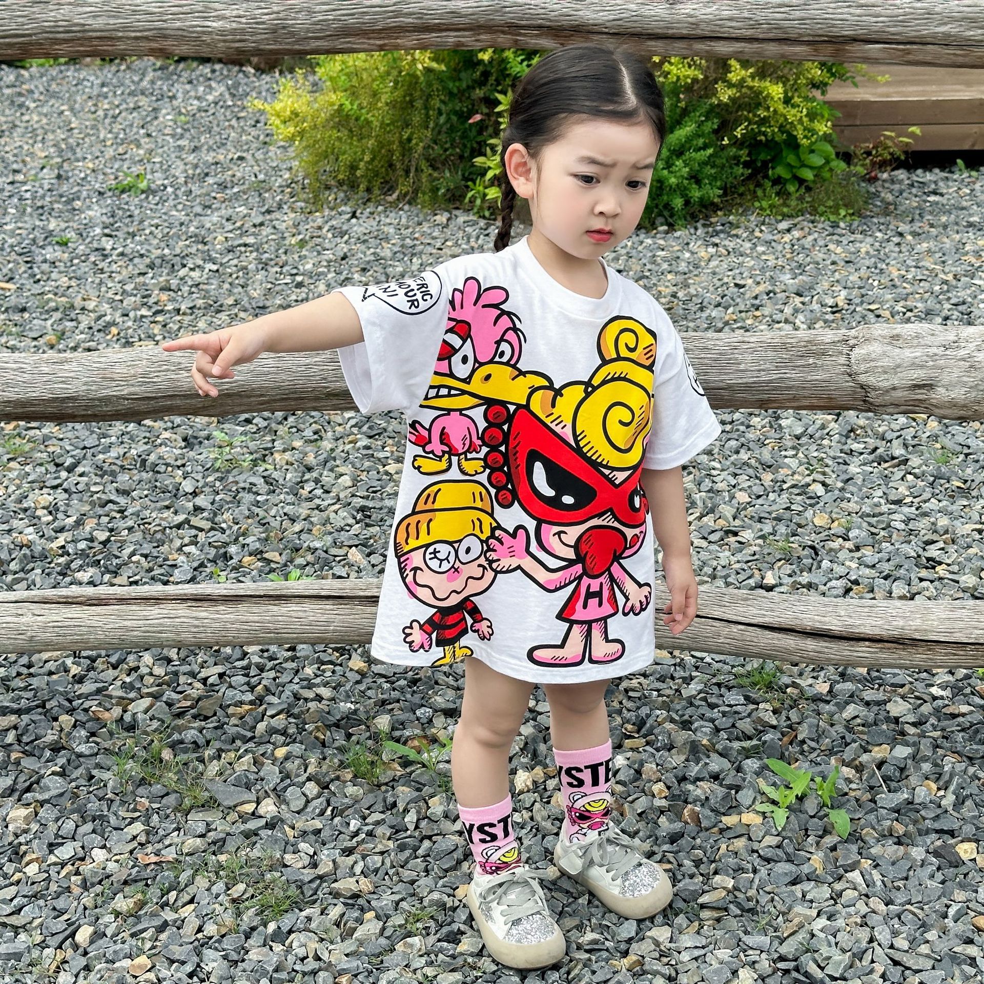 Hysteriamini ビッグTシャツ(90cm-140cm/M)0403-1-4