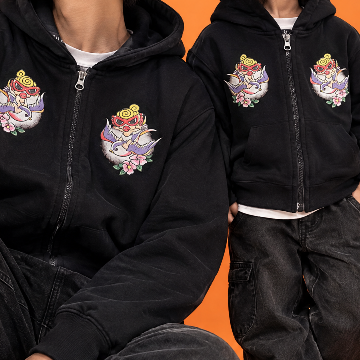 Hysteriamini  大人と子供  パーカー （90cm-140cm/XL,XXL）1028-2-2