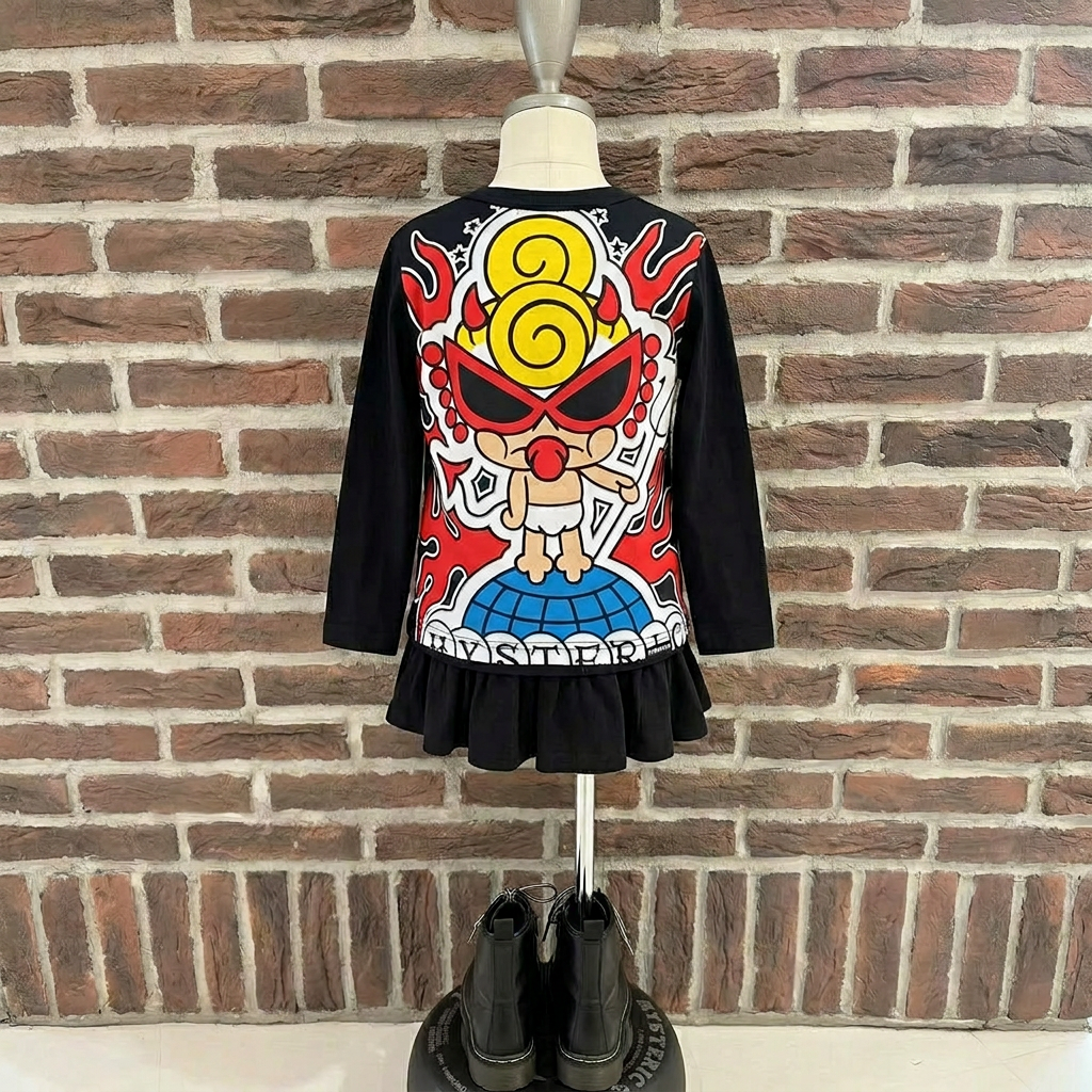 Hysteriamini 長袖Tシャツ (90cm-140cm) 0304-1-1