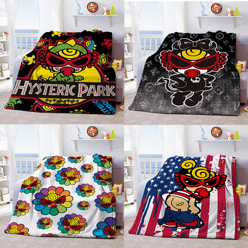 Hysteriamini 毛布 ブランケット スワンネル3wayひざ掛け 1106-2-1