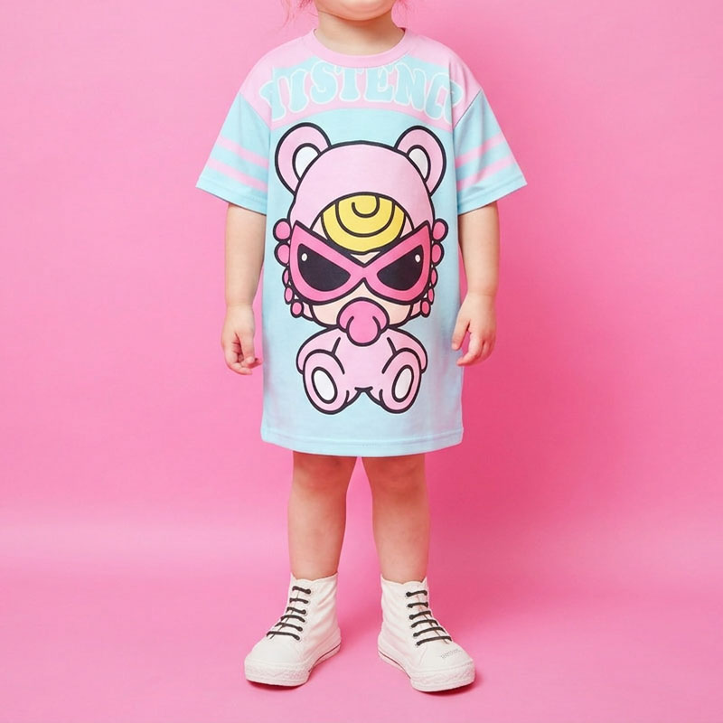 Hysteriamini ビッグTシャツ 3色展開(90cm-140cm/M)260408-5