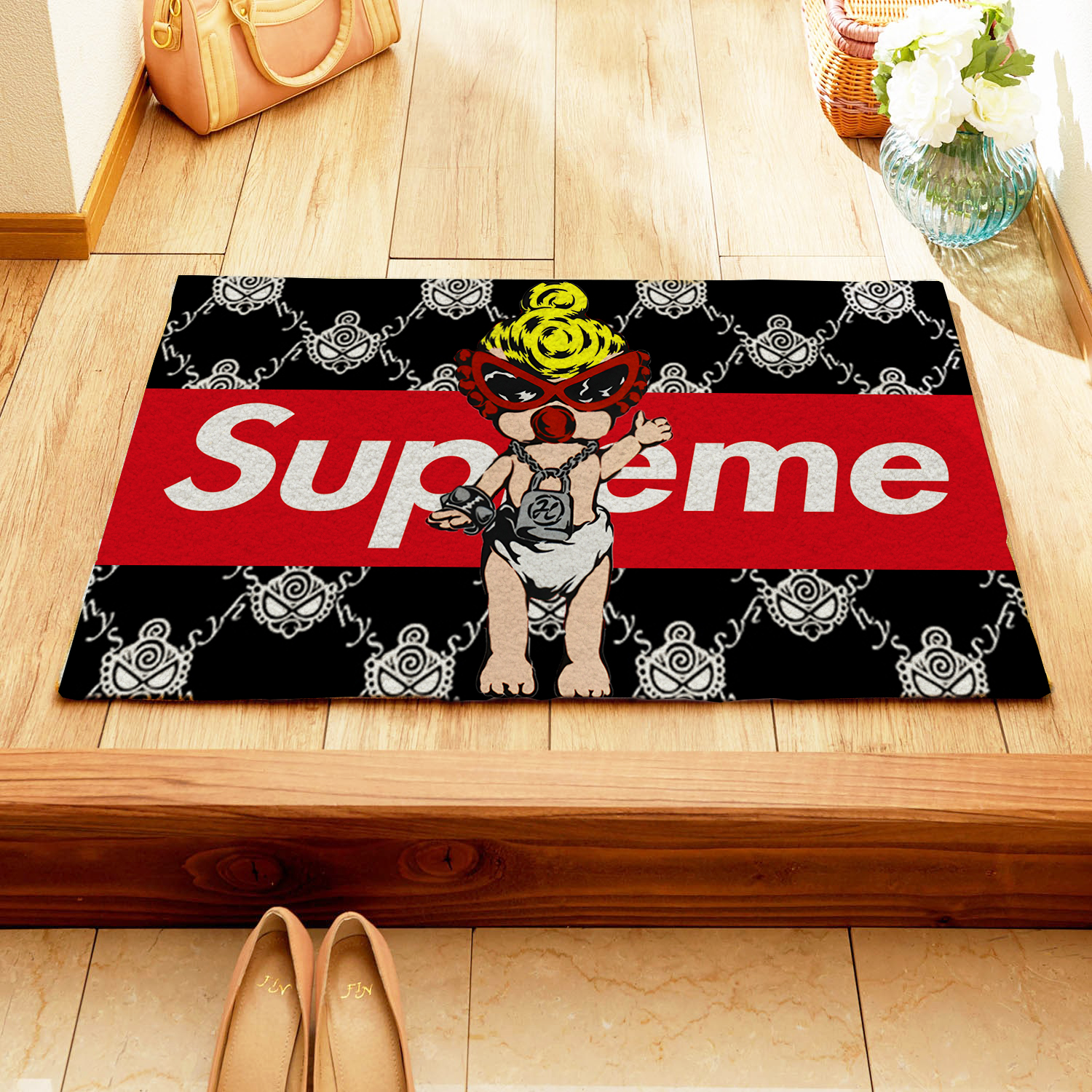 Hysteriamini 玄関マット 長方形 1105-1-4