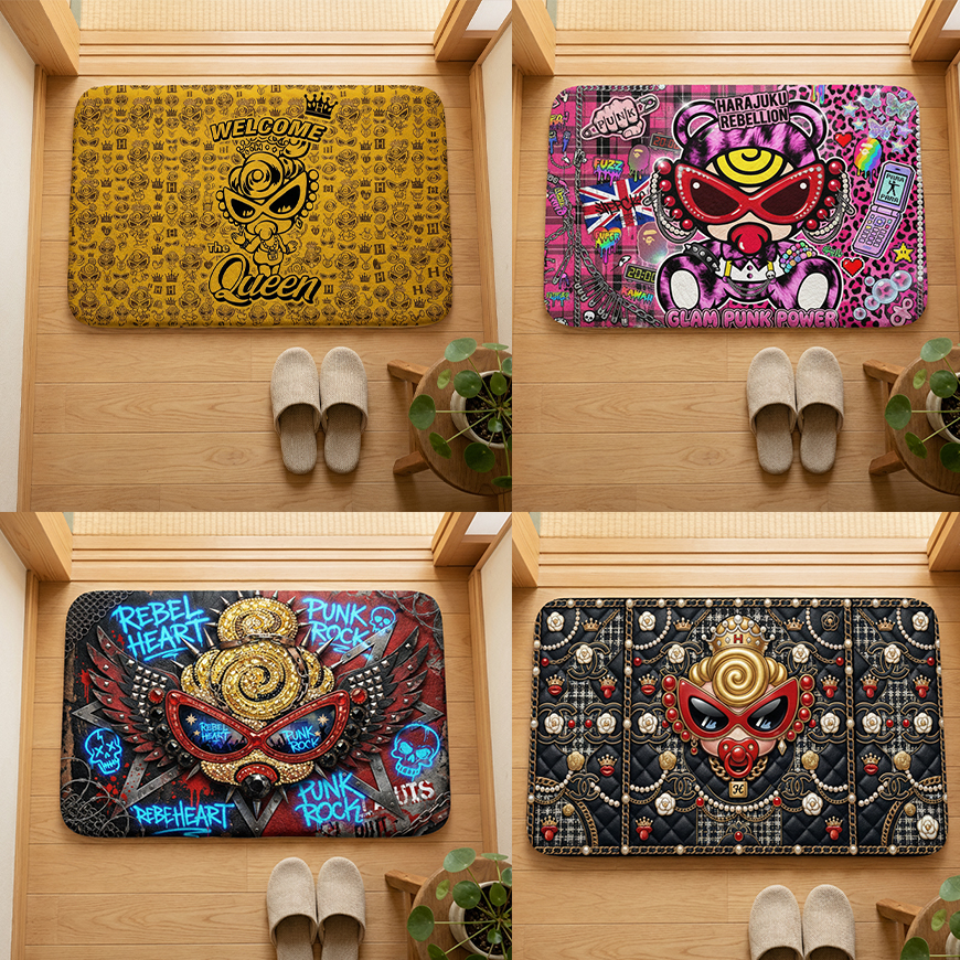 Hysteriamini 玄関マット 長方形260324-1