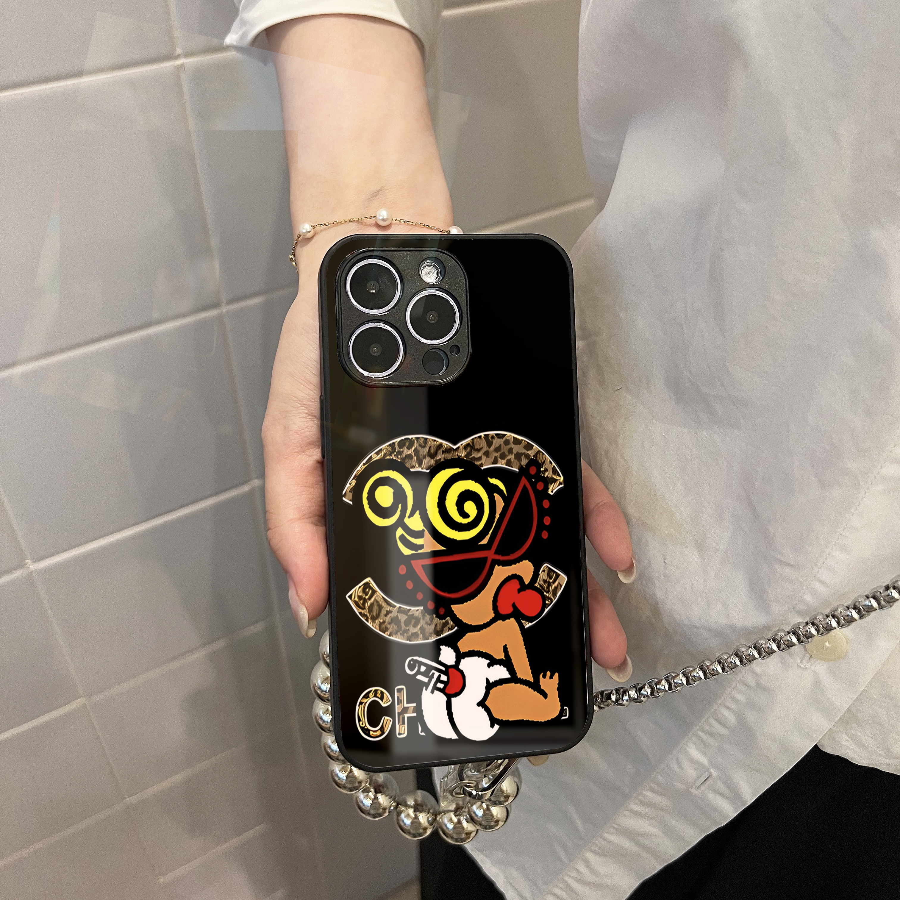 Hysteriamini チェーンショルダー付きiPhoneケース 108-1-12