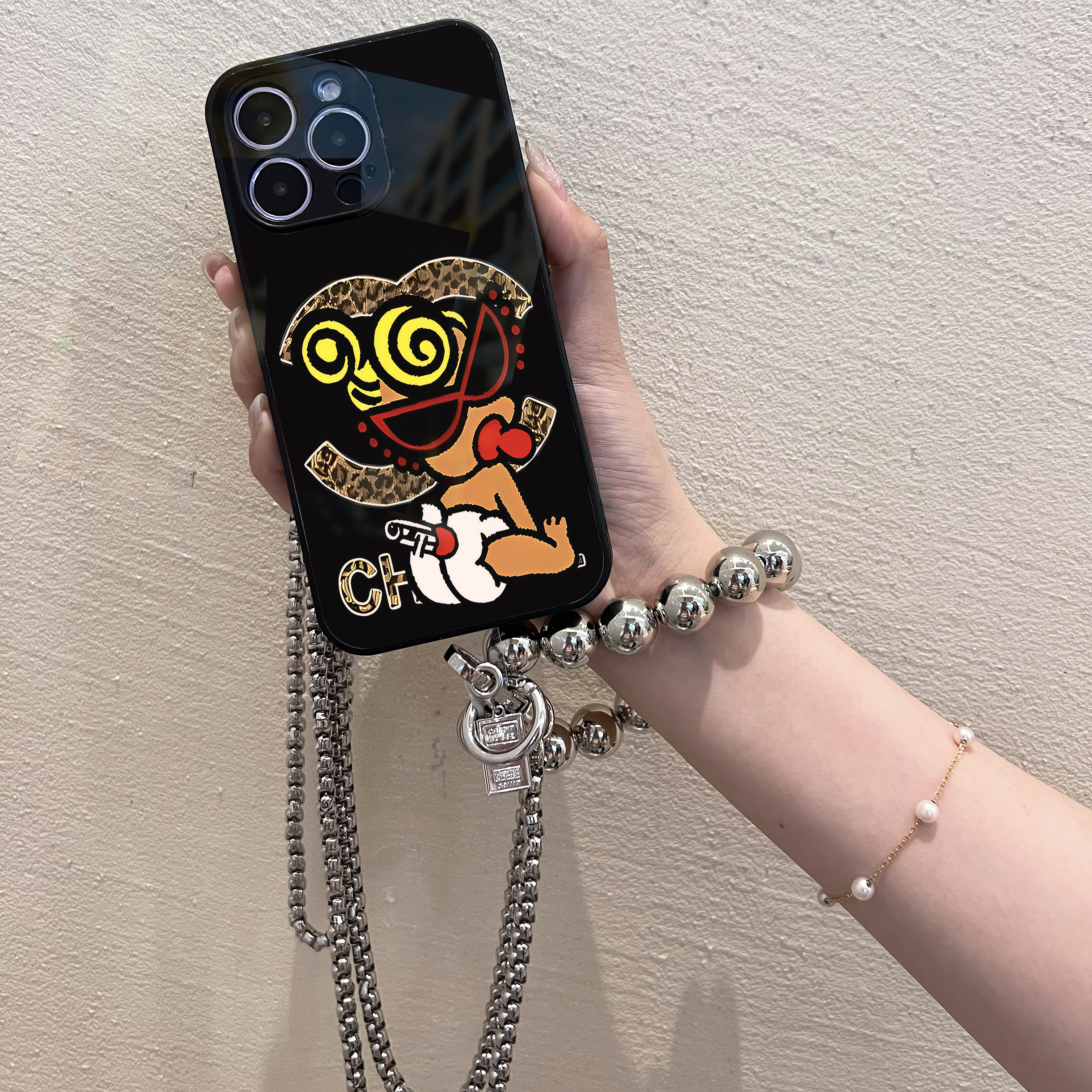 Hysteriamini チェーンショルダー付きiPhoneケース 108-1-12