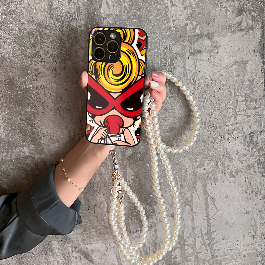 Hysteriamini パールストラップ付きiPhoneケース  926-2-5