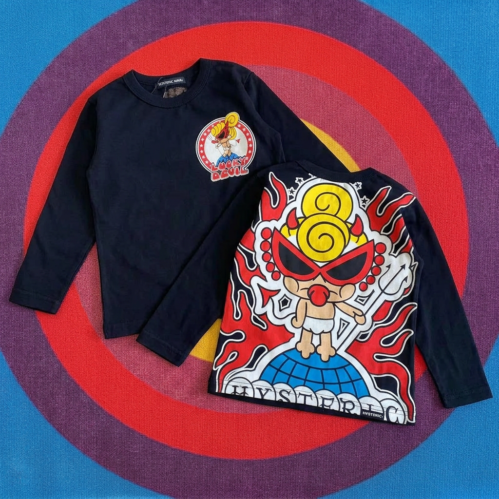 Hysteriamini 長袖Tシャツ (90cm-140cm) 0304-1-1