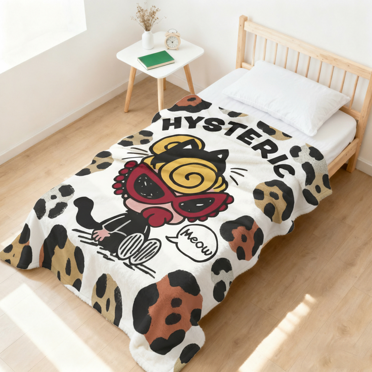 Hysteriamini 毛布 ブランケット スワンネル3wayひざ掛け 1222-09