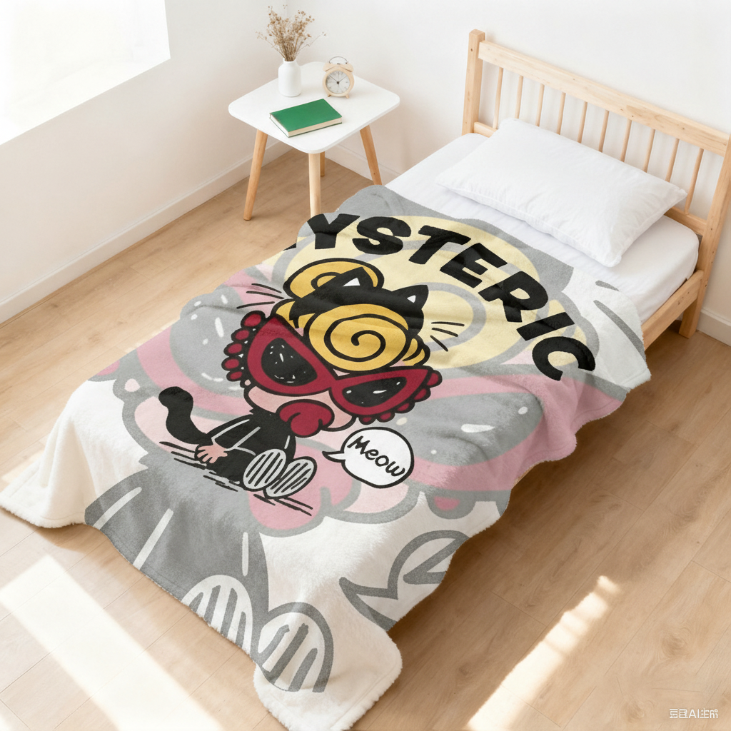 Hysteriamini 毛布 ブランケット スワンネル3wayひざ掛け 1222-01