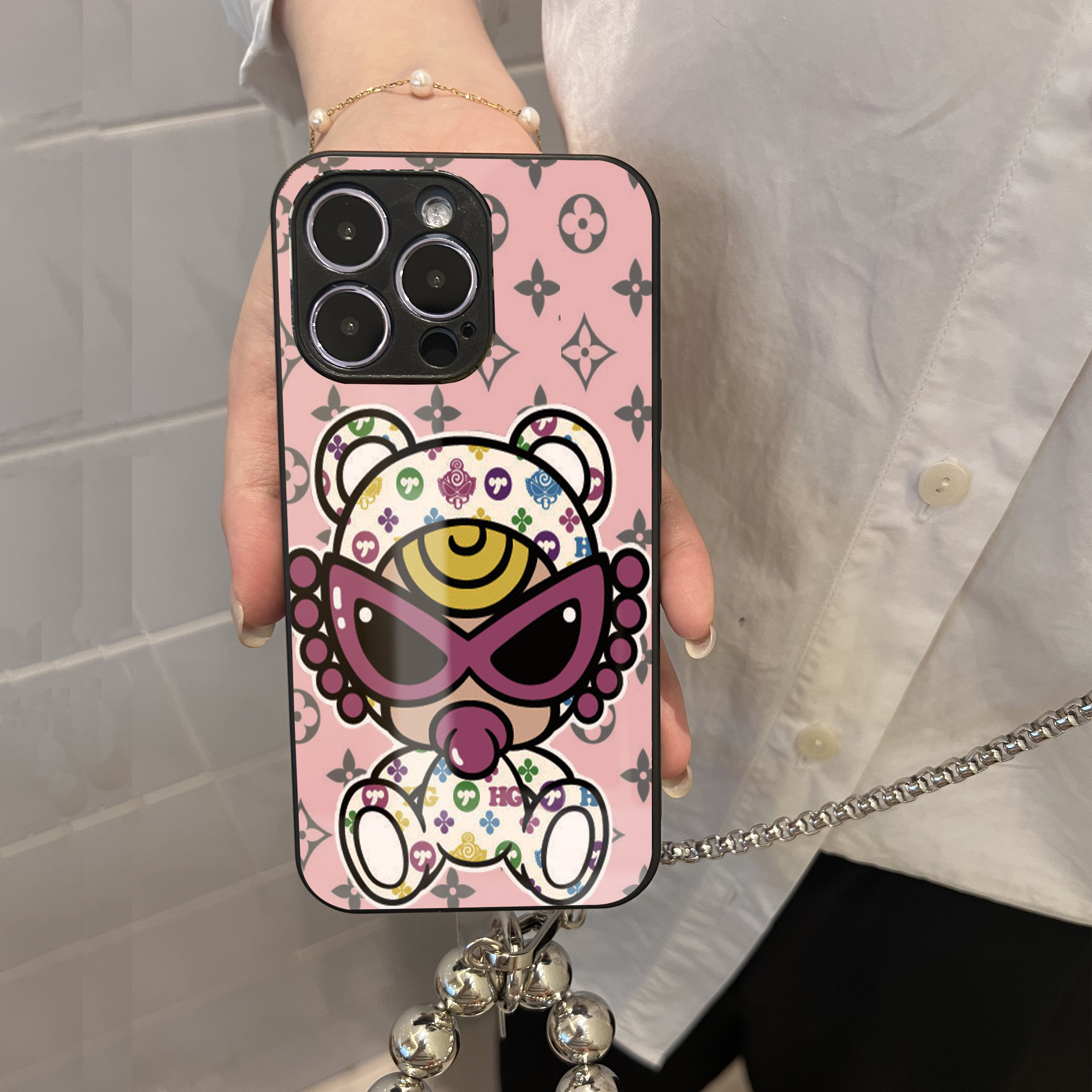 Hysteriamini チェーンショルダー付きiPhoneケース 108-1-3