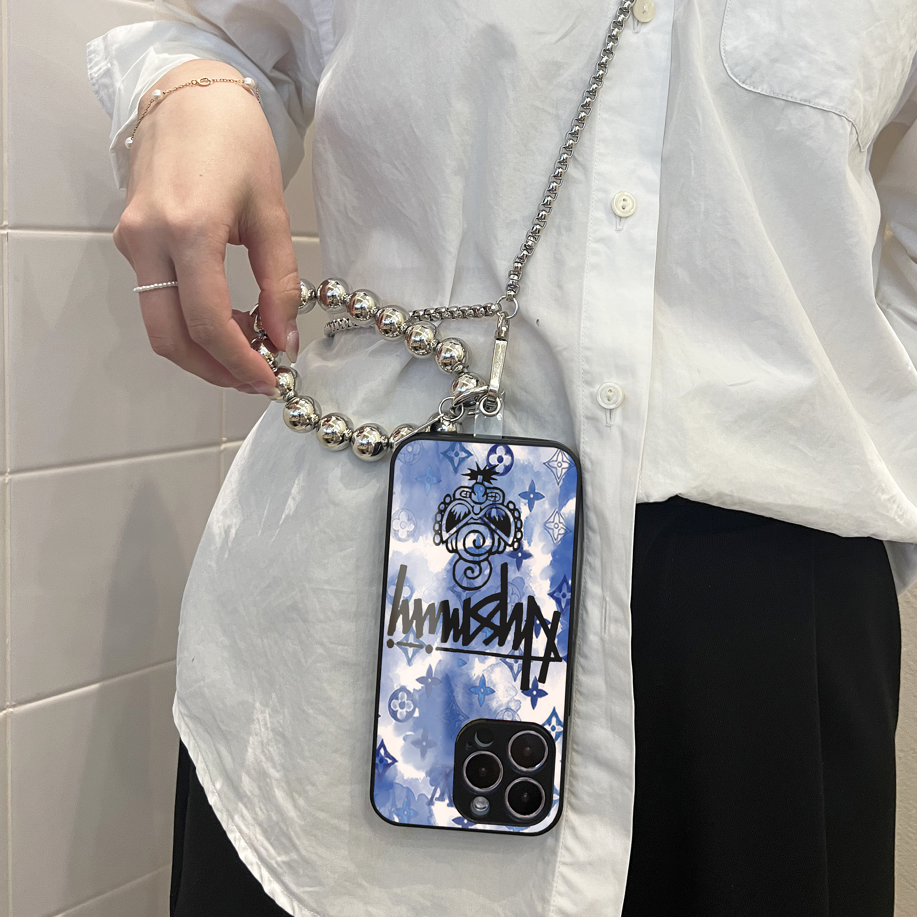 Hysteriamini チェーンショルダー付きiPhoneケース 108-1-4