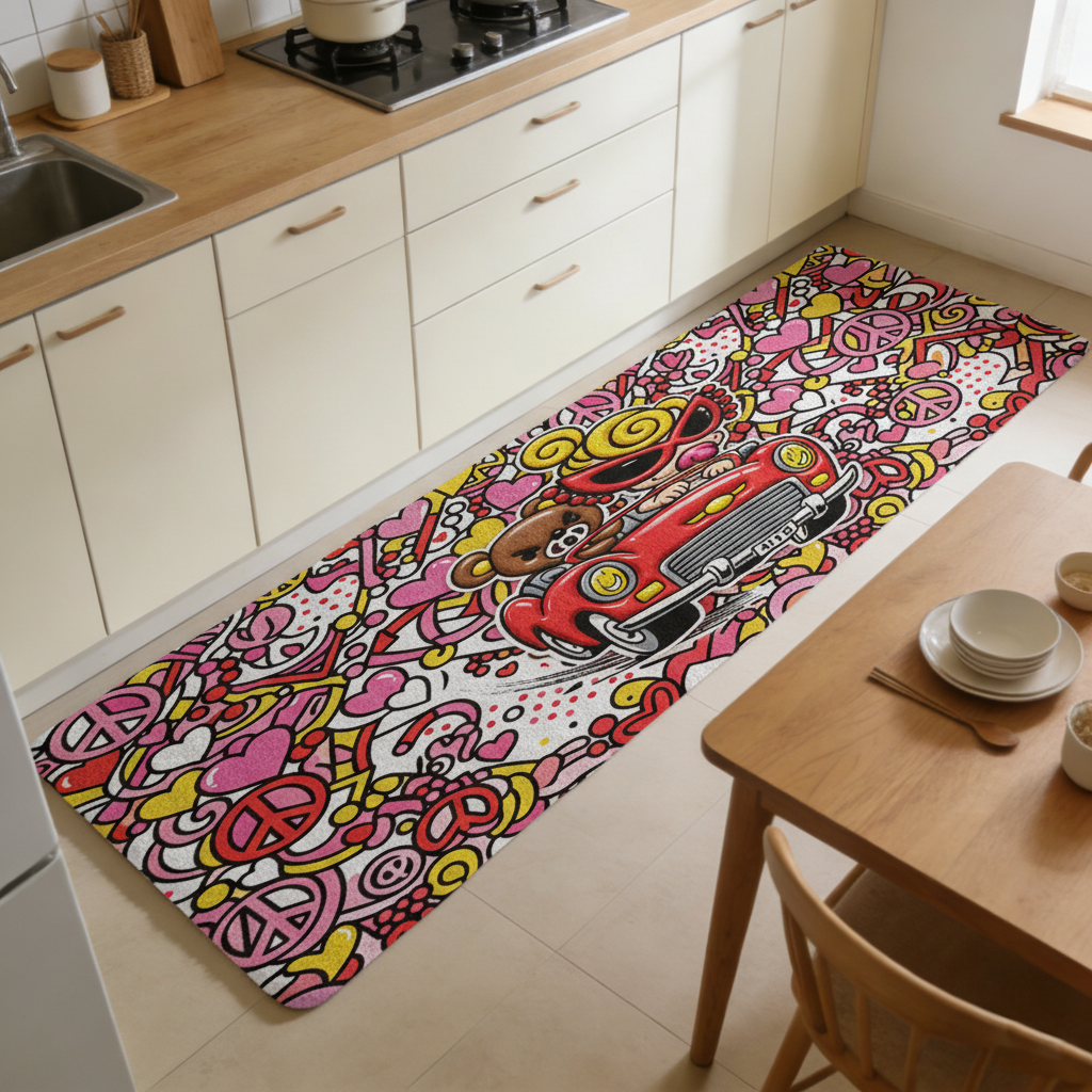 Hysteriamini キッチンマット 260331-3