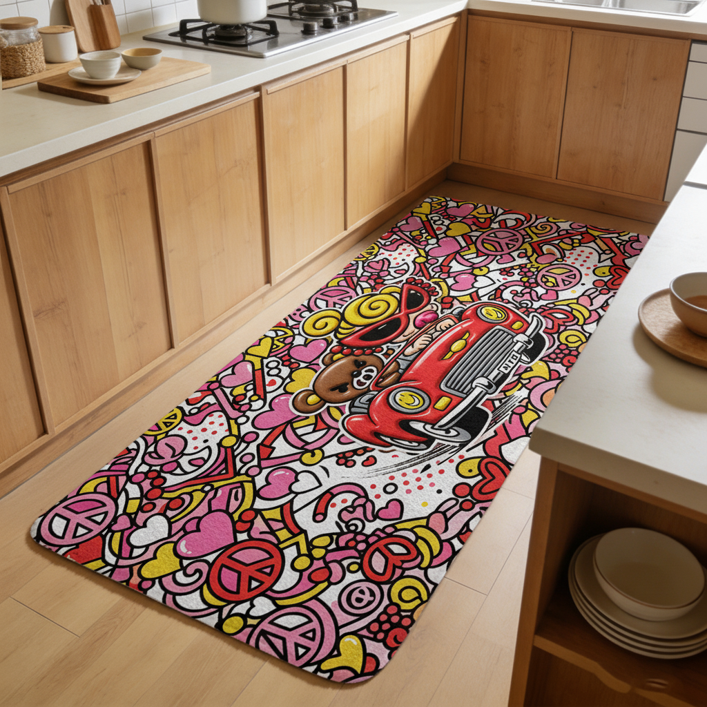 Hysteriamini キッチンマット 260331-3