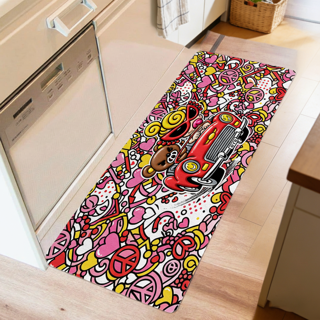 Hysteriamini キッチンマット 260331-3