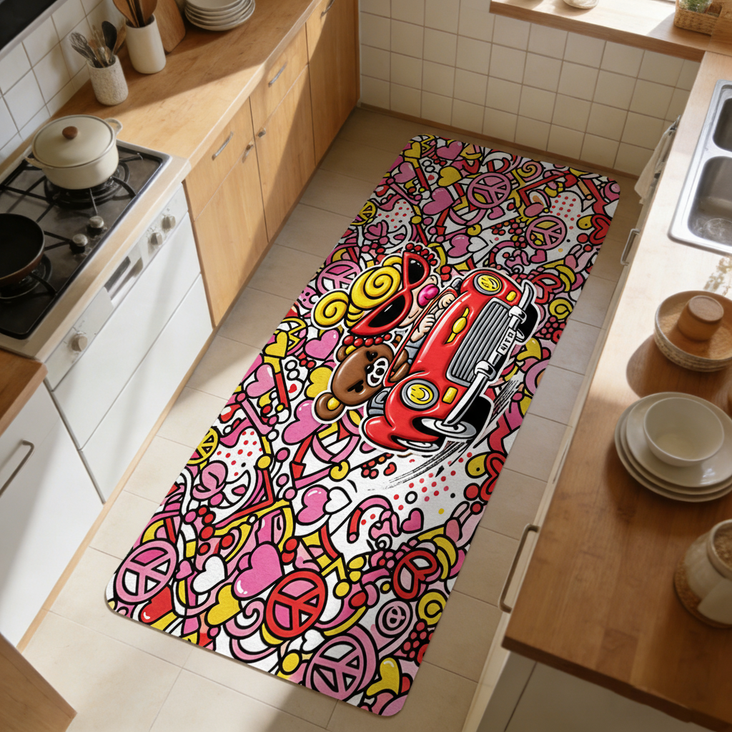 Hysteriamini キッチンマット 260331-3