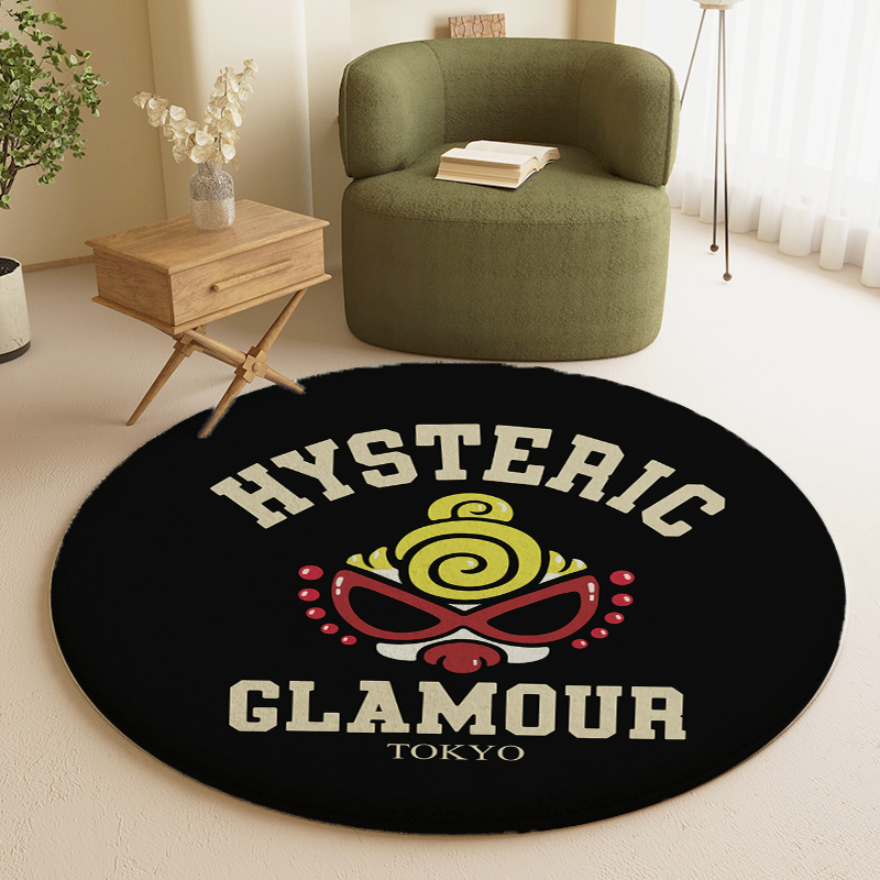 Hysteriamini ラグ 円形 短毛 0927-4-16