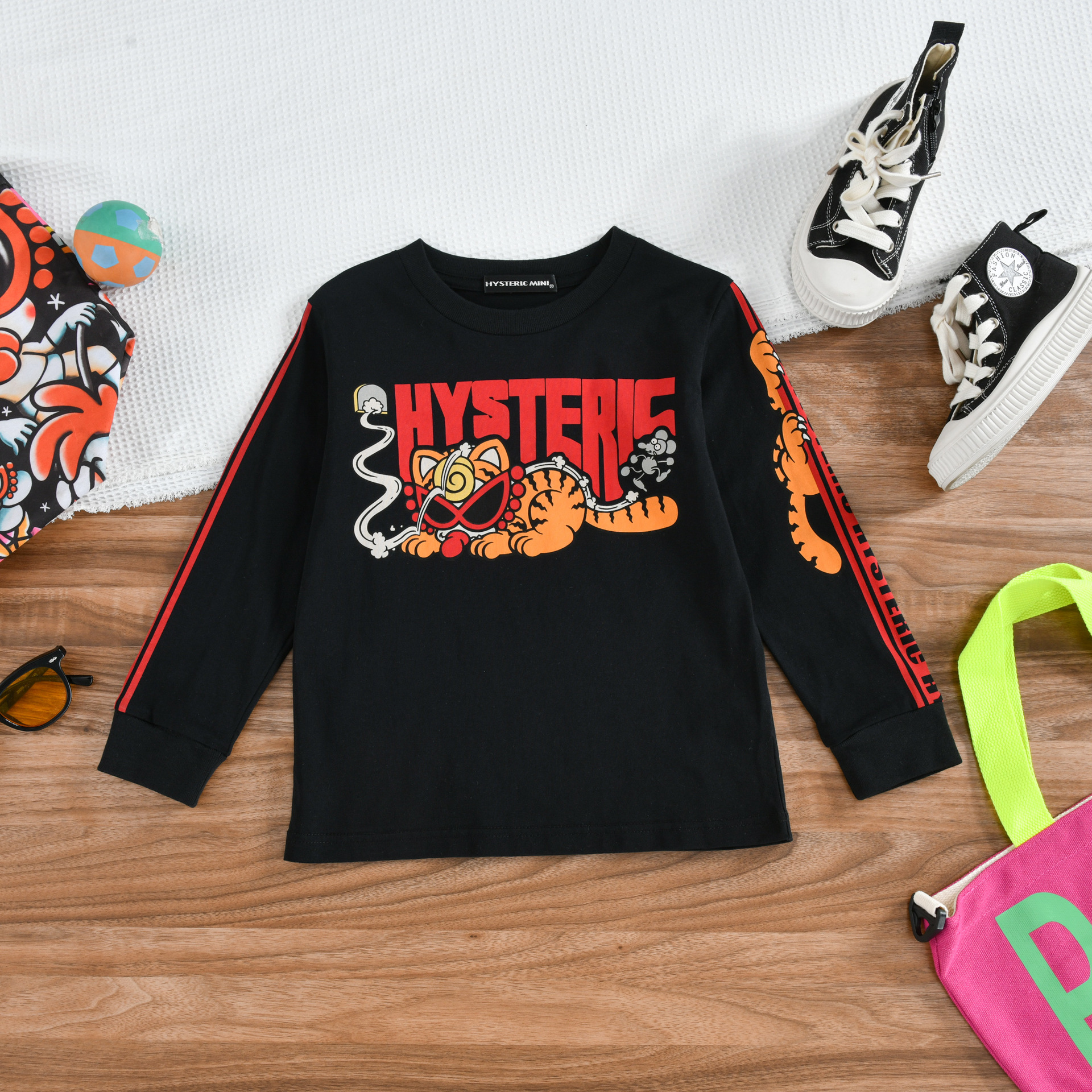 Hysteriamini 長袖Tシャツ (90cm-140cm) 1028-1-3