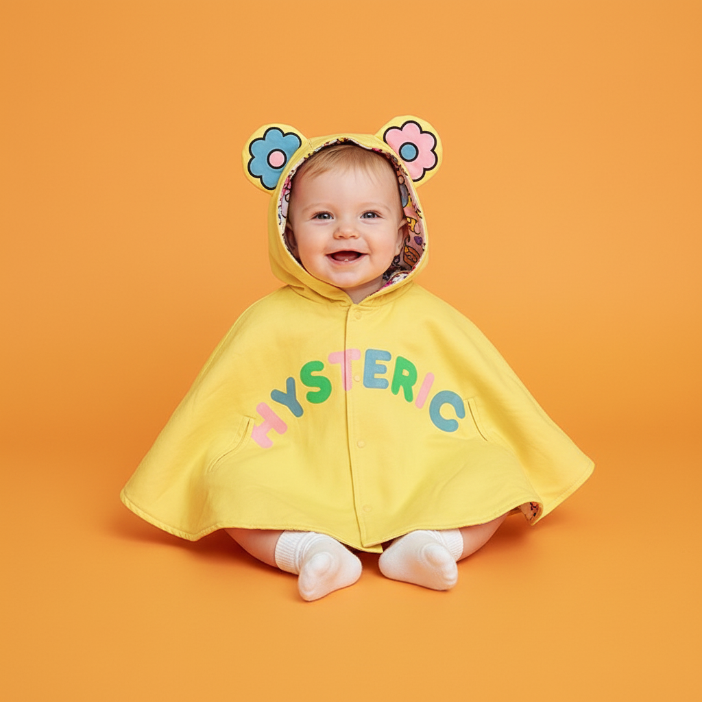 Hysteriamini ベビーポンチョ 4色展開 (S-L) 091515