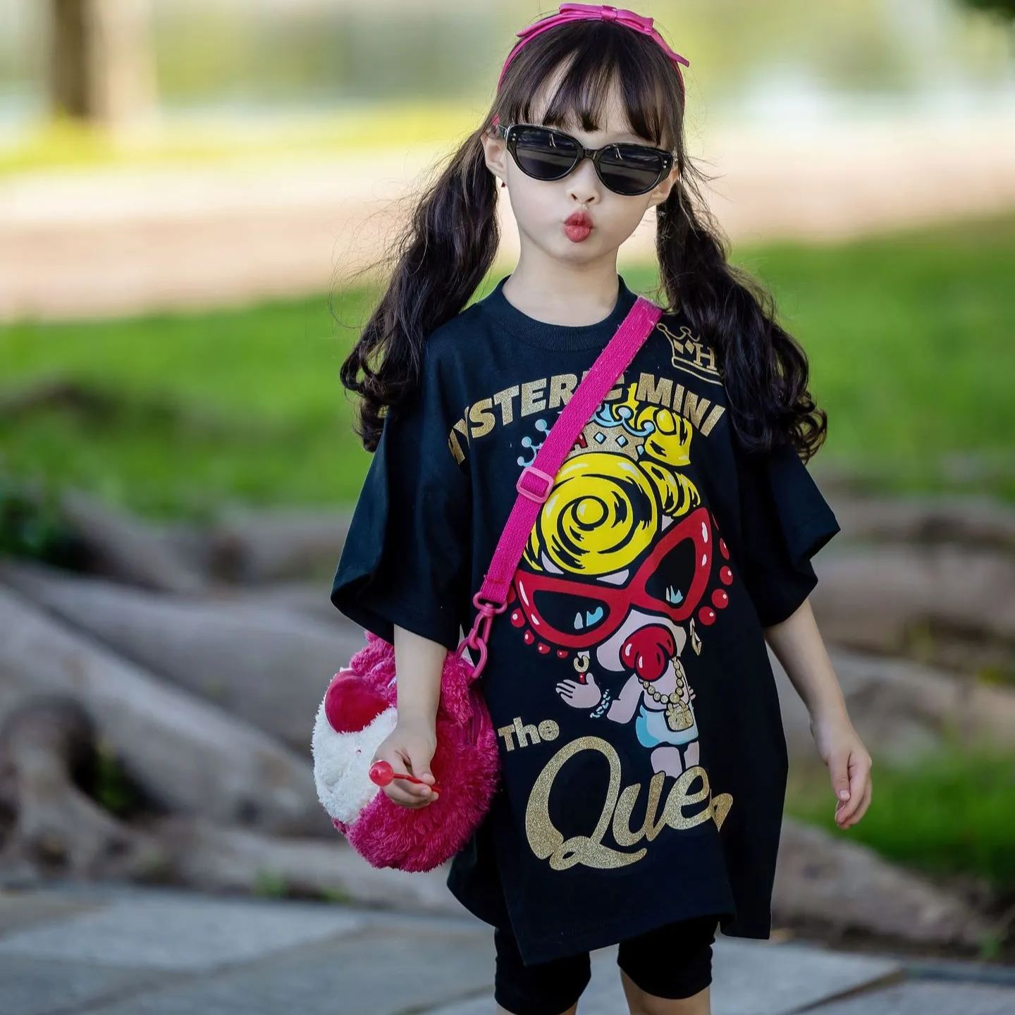 Hysteriamini ビッグTシャツ 3色展開(90cm-140cm/M)0411-4-2