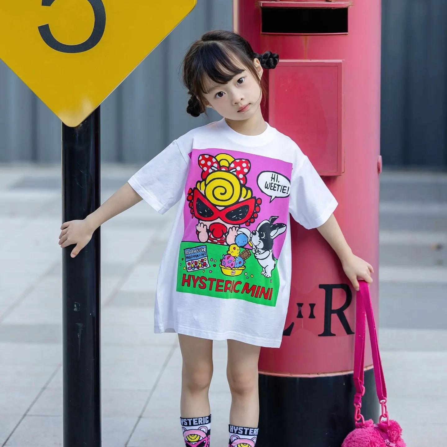 Hysteriamini ビッグTシャツ 3色展開(90cm-140cm/M)0411-4-3