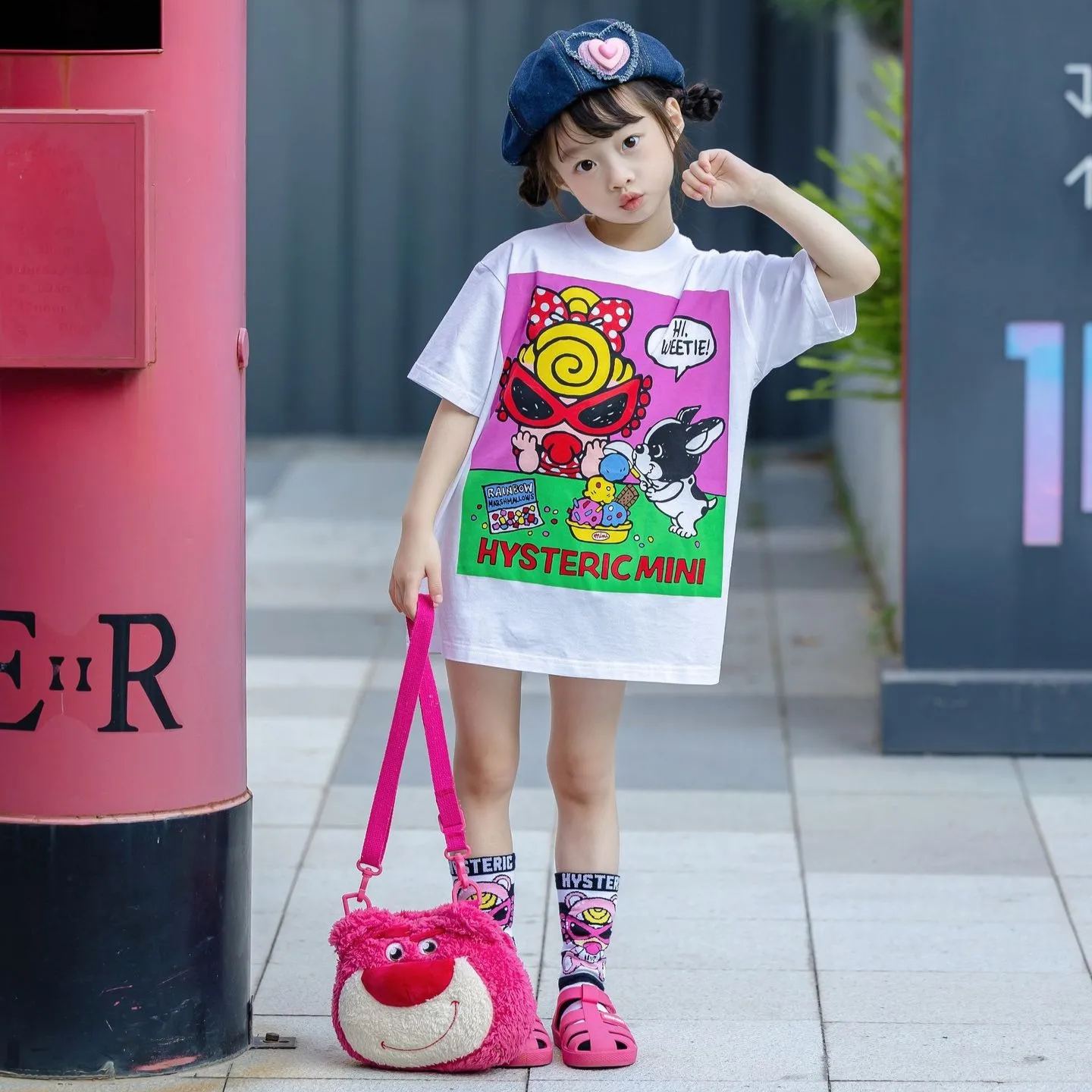 Hysteriamini ビッグTシャツ 3色展開(90cm-140cm/M)0411-4-3