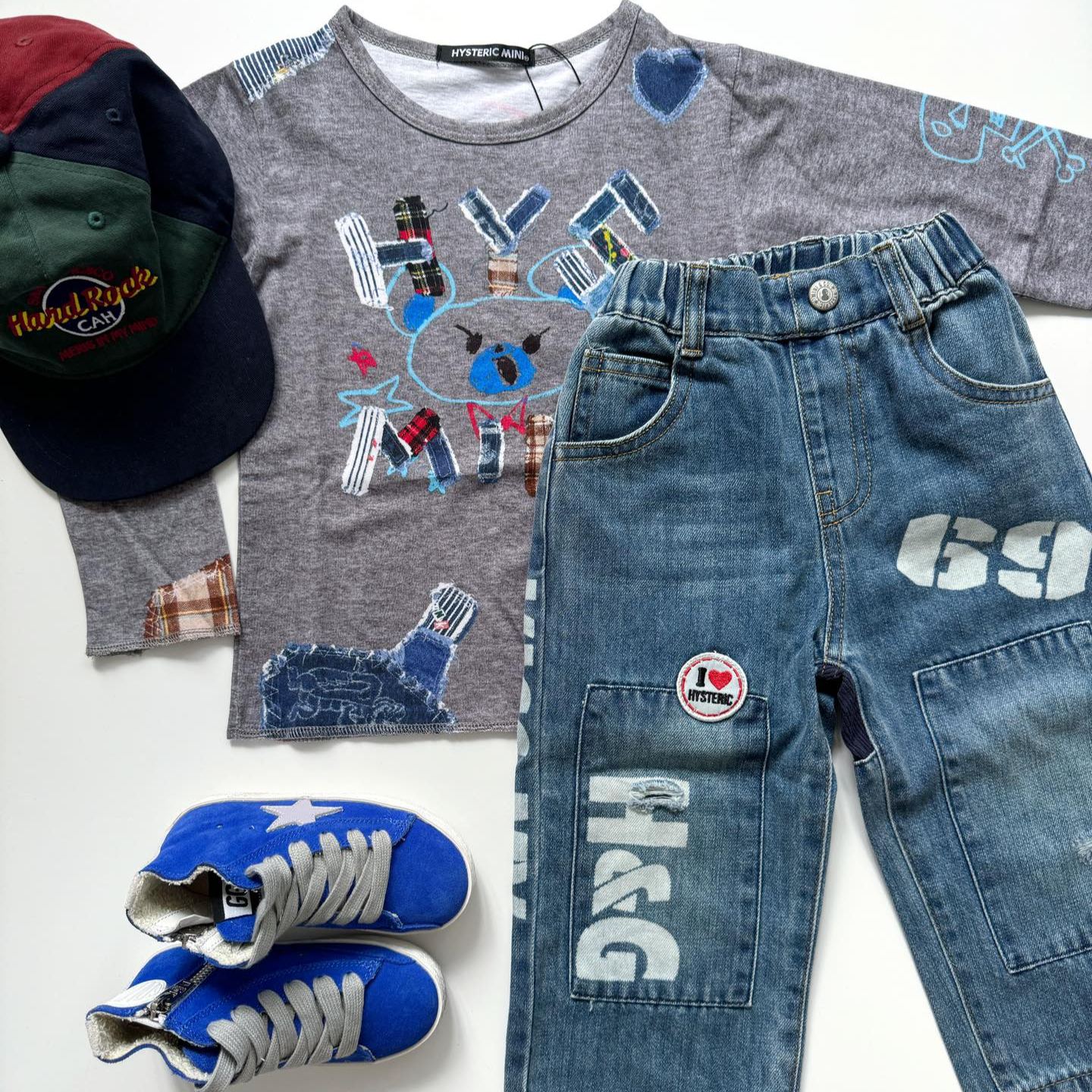 Hysteriamini 長袖Tシャツ (90cm-140cm) 0918-1-1