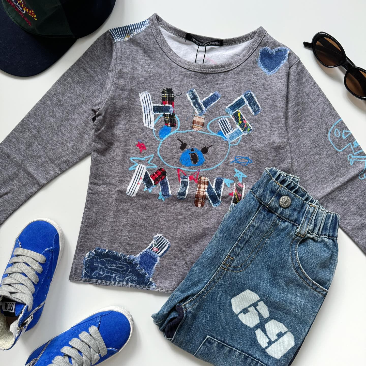 Hysteriamini 長袖Tシャツ (90cm-140cm) 0918-1-1