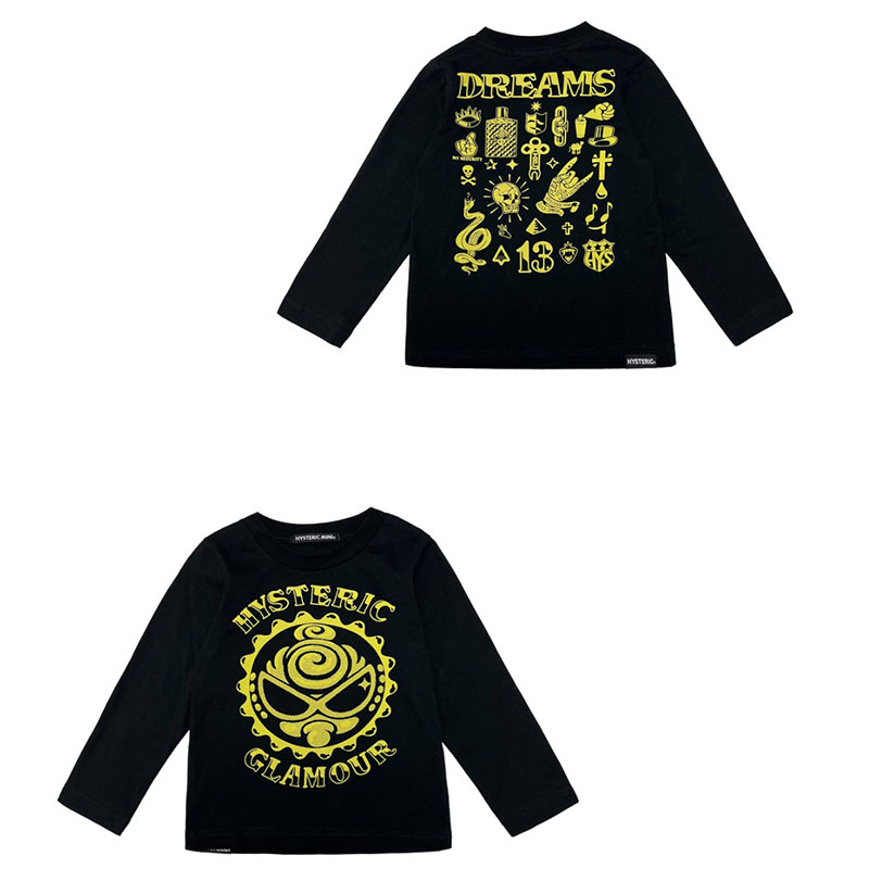 Hysteriamini 長袖Tシャツ (90cm-140cm) 0918-1-3