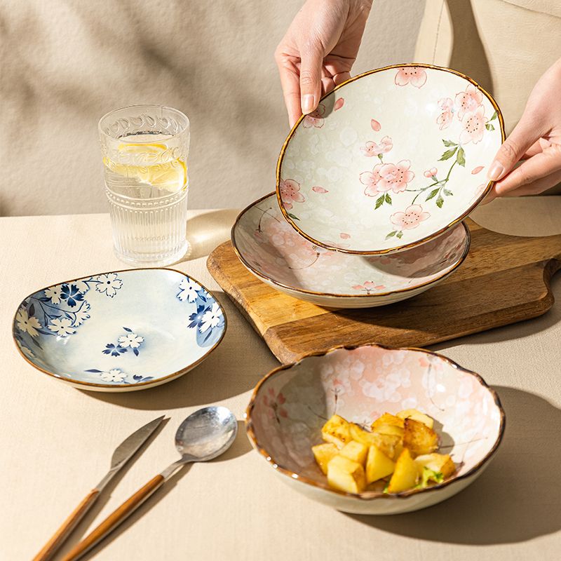 日式浪漫櫻花方盤