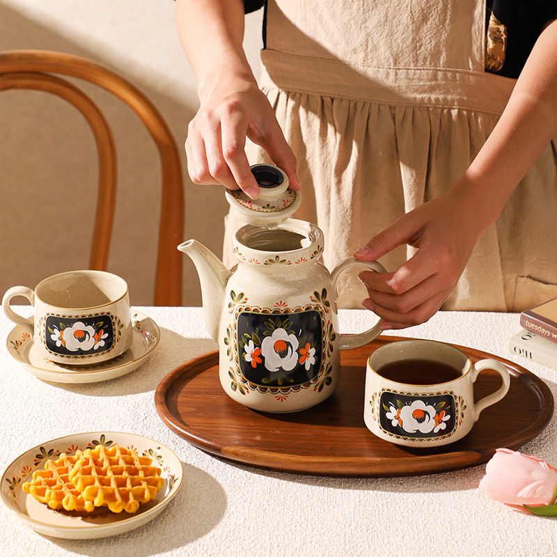 山茶花茶壺禮盒套裝