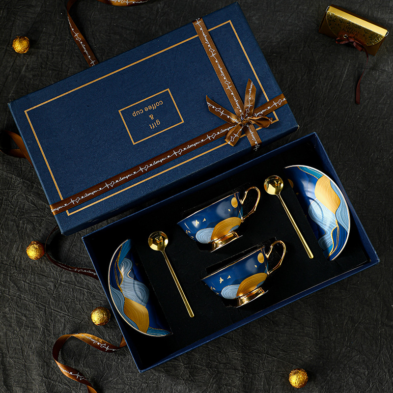 復古歐式骨瓷咖啡杯碟套裝