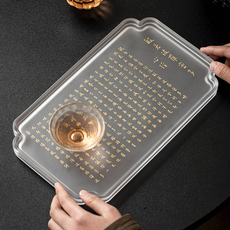 琉璃班諾菠蘿蜜多心經茶盤