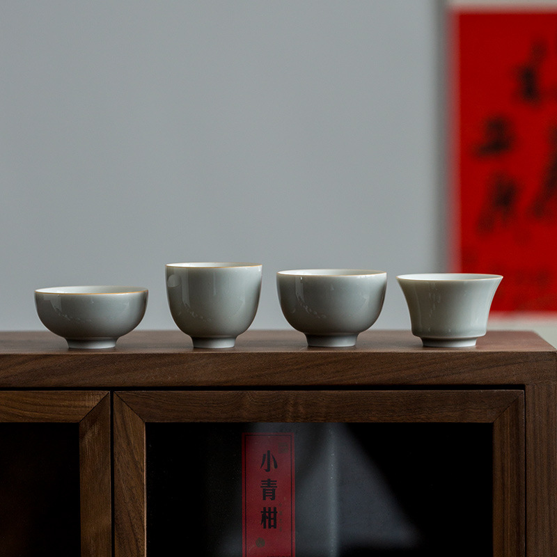 日式冰灰釉茶杯