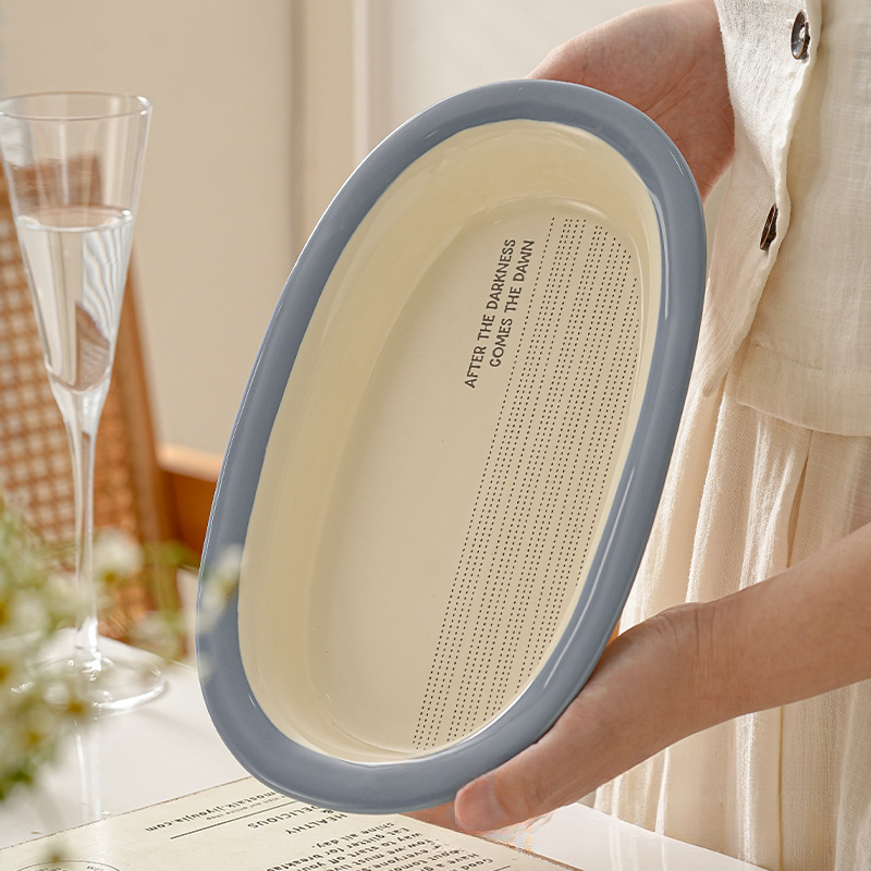 法式ins陶瓷碗碟盤子飯碗餐具套裝