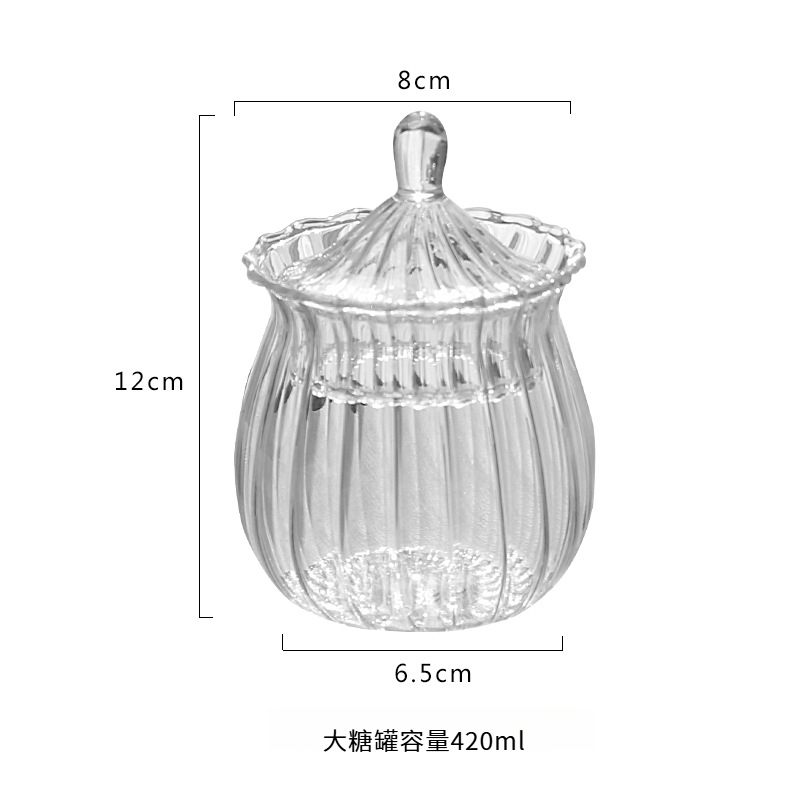歐式透明方糖罐密封儲蓄罐