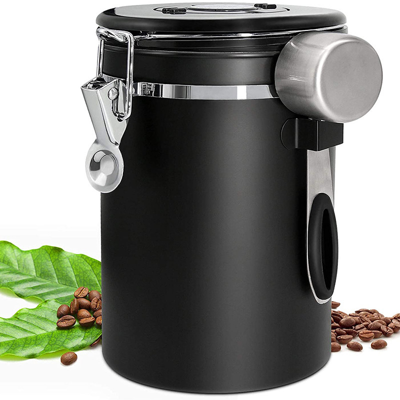 薄荷綠咖啡豆密封罐