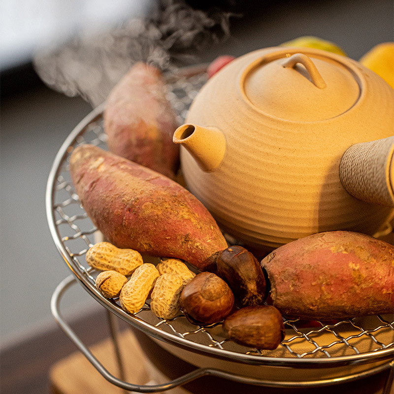 圍爐煮茶套裝老式炭陶爐