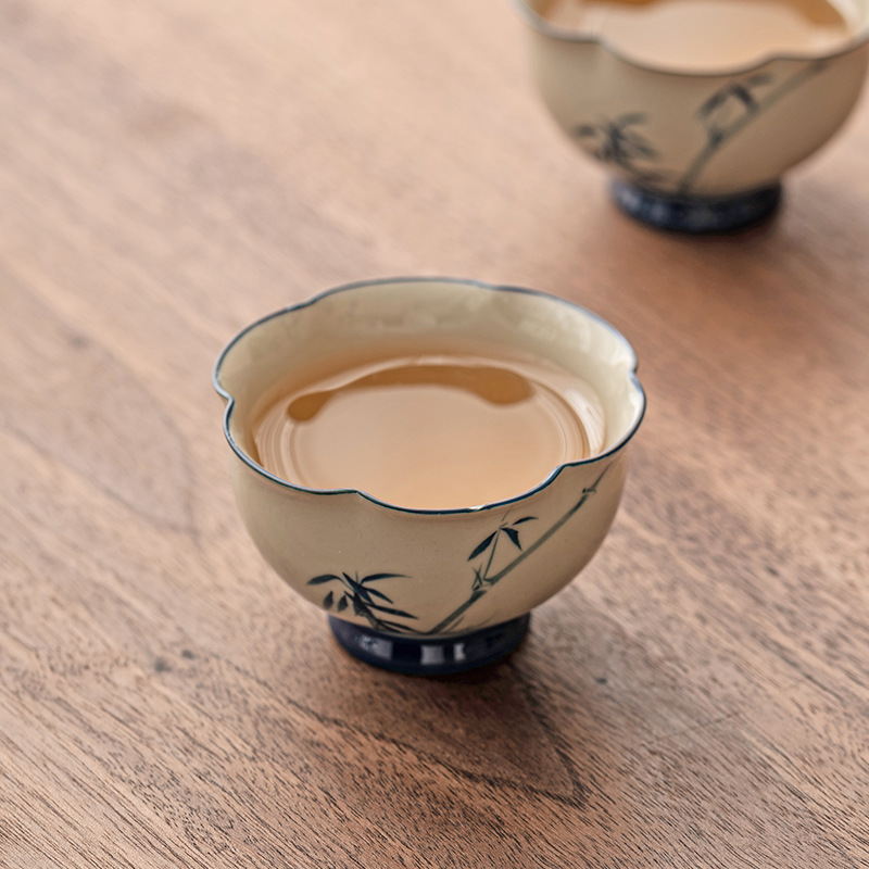 草木灰花蕾杯品茗杯