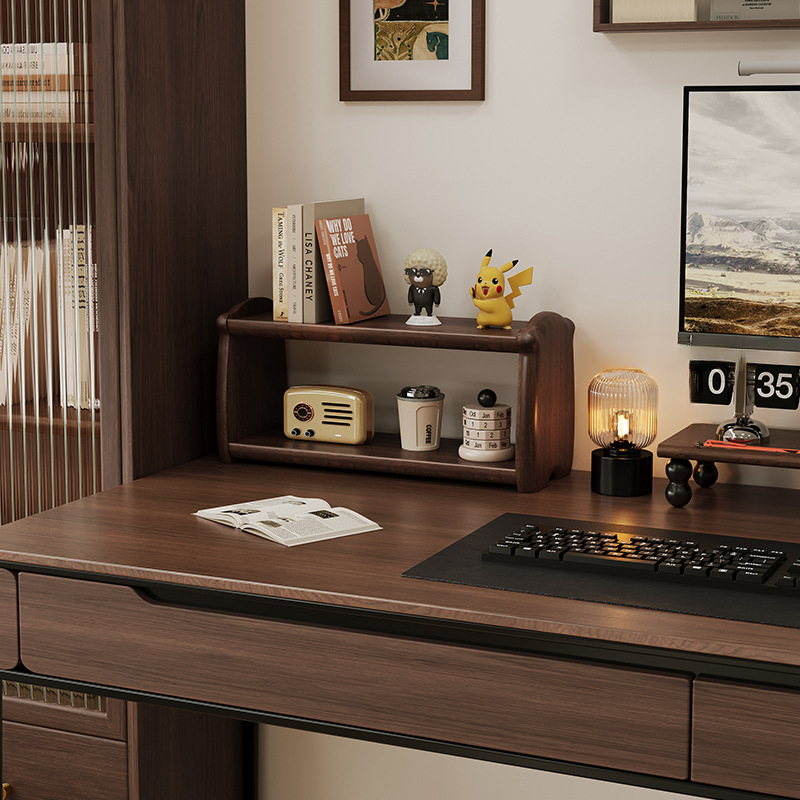 胡桃木桌面杯子架置物架