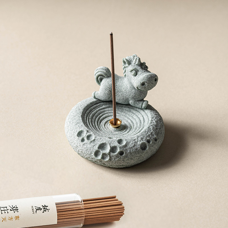 十二生肖香插擺件