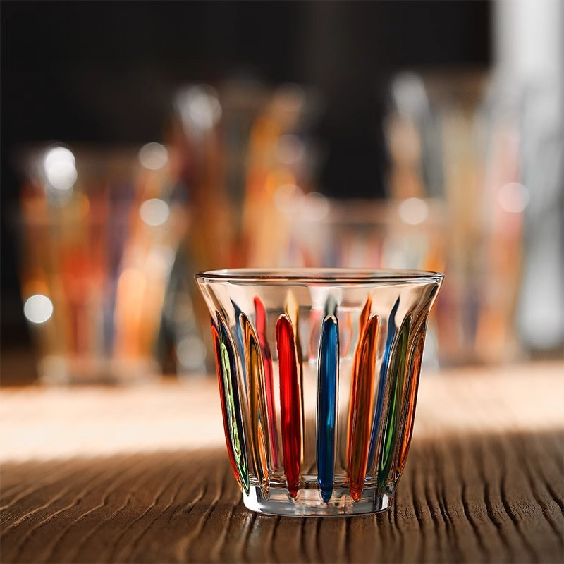 彩繪咖啡玻璃杯