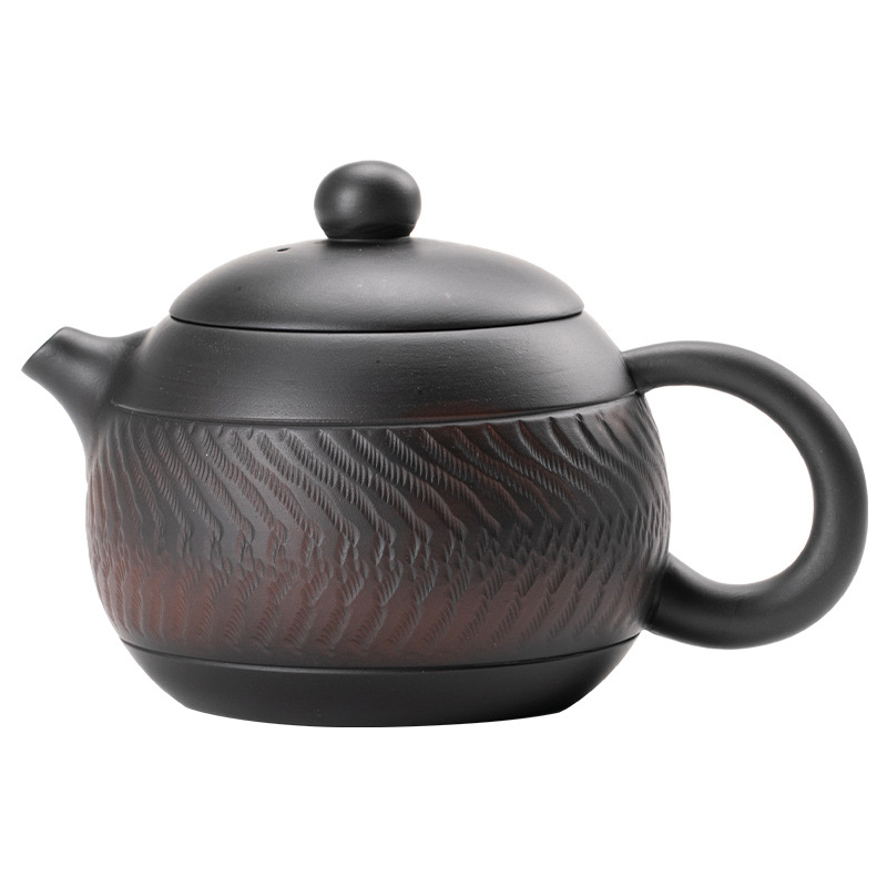 紫陶跳刀西施壺