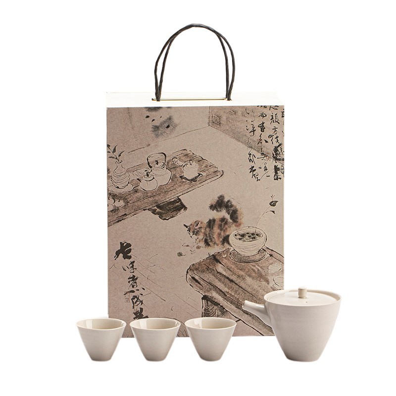 草木灰一壺三杯茶具小套組