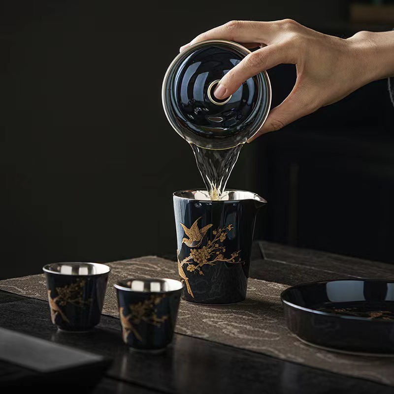 999鎏銀茶具套裝