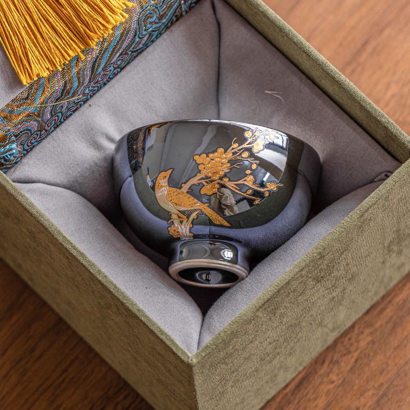 輕奢高檔喜上眉梢禪定杯