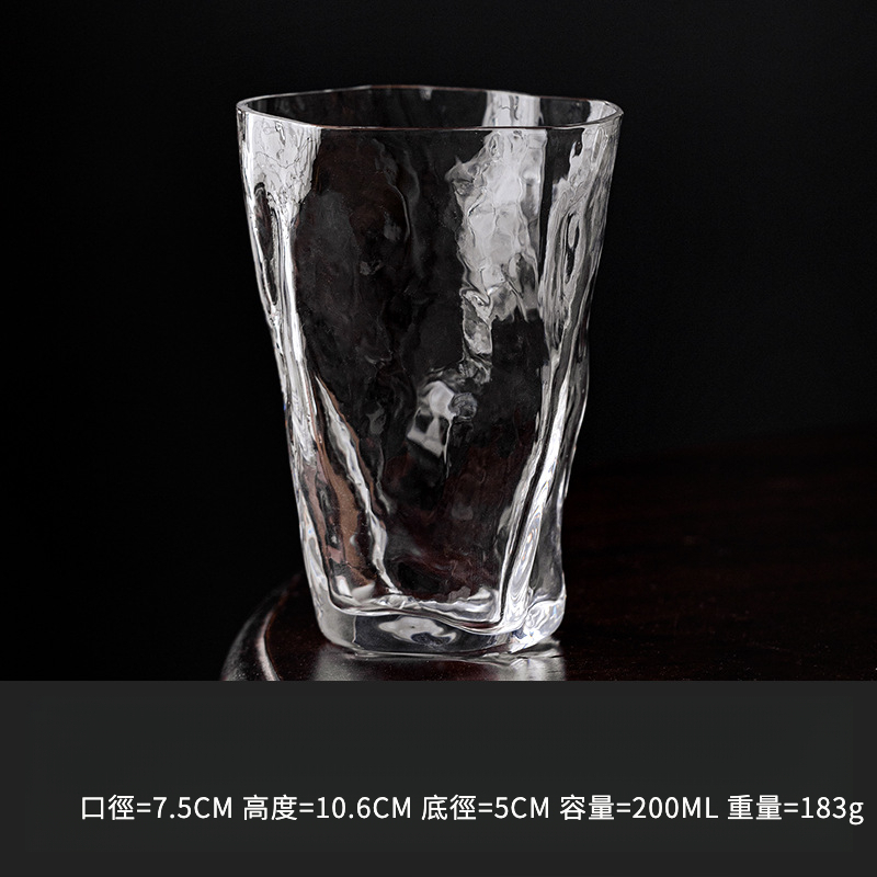 日式手作水晶玻璃杯